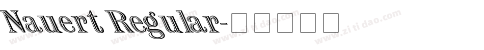 Nauert Regular字体转换